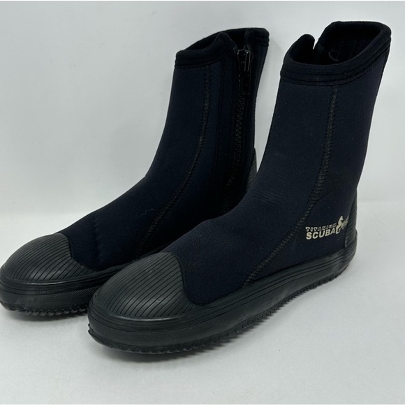 Scuba Max Titanium Black Dive Boot Reef Track 6.0MM Sz 7 Side Zip M7 - Picture 1 of 6